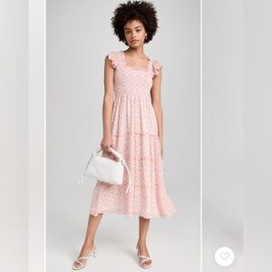 Hill House Home The Ellie Nap Dress in Pansy Pink Size Small